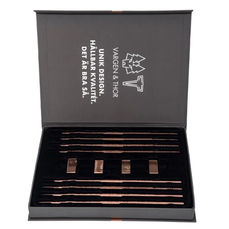 Frost Kito spisepinner 4 par med holder kobber