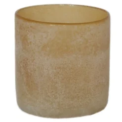 Frost lyslykt 9x9 cm amber