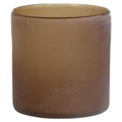 Frost lyslykt 12x12 cm brown