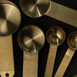 Frost måleskje 7 deler 18 cm messing