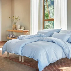 Frøya sengetøy 140x220 cm lys blå