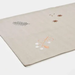 Fryd juleløper 40x140 cm varmgrå/gull