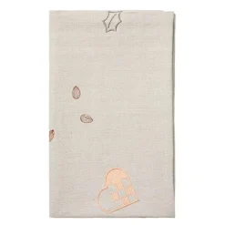 Fryd juleløper 40x140 cm varmgrå/gull