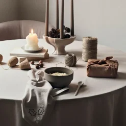 Fryd juleserviett 45x45 cm 2 stk varmgrå/gull