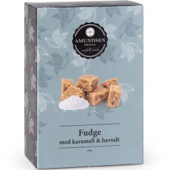 Fudge med karamell og havsalt