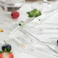 Fun sugerør 20 cm 4 stk skilpadde