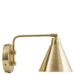 Game vegglampe 30 cm messing