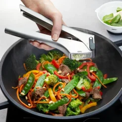 Garlico hvitløkspresse 20,6 cm stål/svart