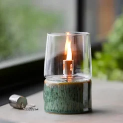 Gastro oljelampe 8,5 x 14 cm grønn