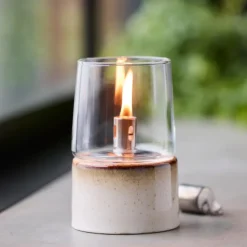 Gastro oljelampe 8,5 x 14 cm krem