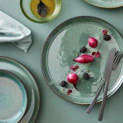 Gastro tallerken 21 cm svart/grønn