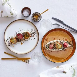 Gastro tallerken 21 cm svart/amber