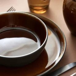 Gastro tallerken 21 cm svart/amber