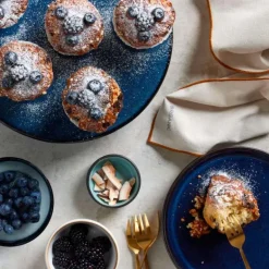 Gastro tallerken 21 cm svart/blå