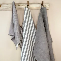 Gavesett kjøkkenklut/kjøkkenhåndkle 3 deler flint gray