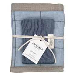 Gavesett med 2 kjøkkenhåndkle & 1 kjøkkenklut blue cheese