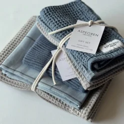 Gavesett med 2 kjøkkenhåndkle & 1 kjøkkenklut blue cheese