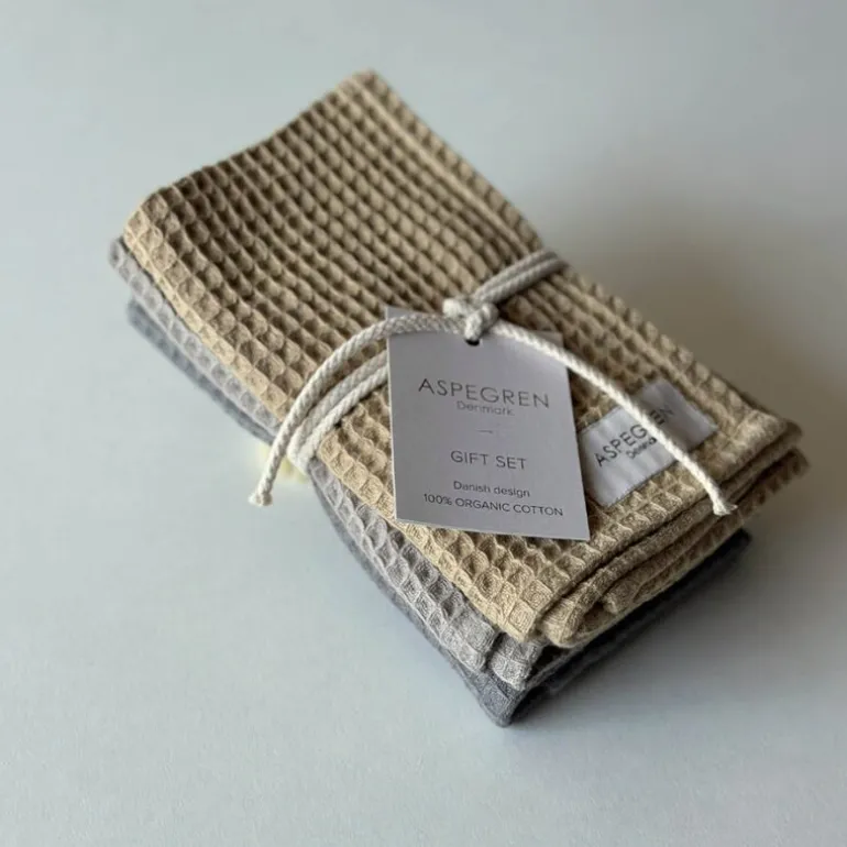 Gavesett med kjøkkenkluter 3 stk lemon curd