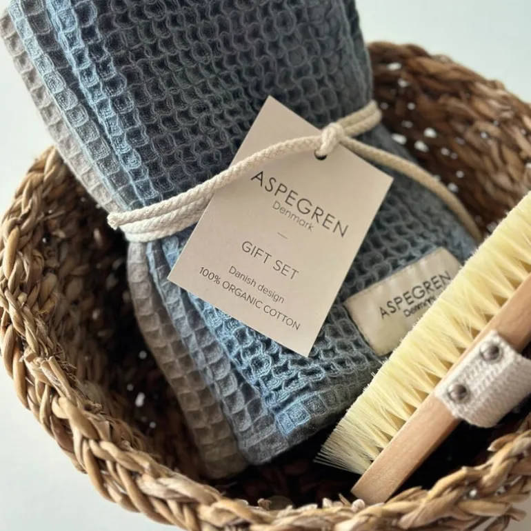 Gavesett med kjøkkenkluter 3 stk blue mussels