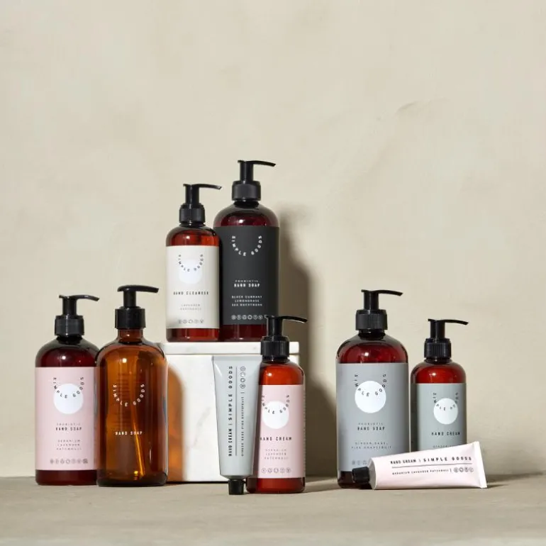 Geranium håndkrem 250 ml pumpeflaske lys rosa