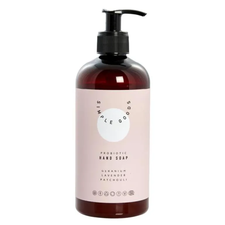 Geranium håndsåpe 450 ml pumpeflaske lys rosa