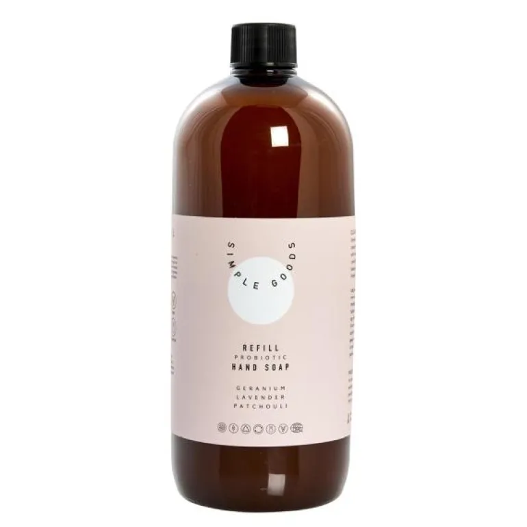 Geranium refill håndsåpe 1000 ml lys rosa
