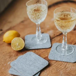 Gia glassbrikker 10 cm grå