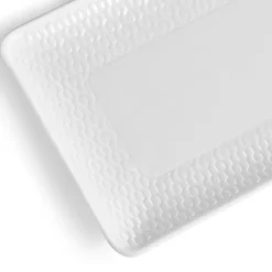 Gio rektangulært fat 21 cm hvit