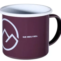 Gje meg fjell krus emalje 36 cl lilla
