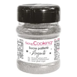 Glittersukker 160 g sølv