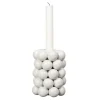 Globe lysestake 9,5 cm hvit