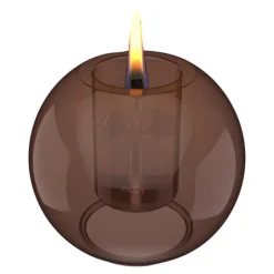 Globus bordlykt 8 cm amber