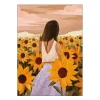 Goed Blauw poster 50x70 cm sunflower evenings