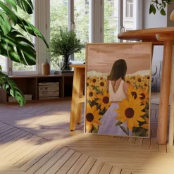 Goed Blauw poster 50x70 cm sunflower evenings