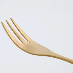 Golden kakegaffel 15 cm 4 stk gylden