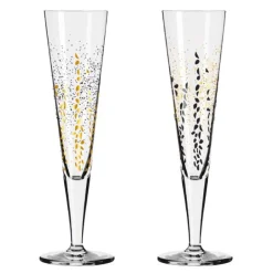 Goldnacht champagneglass 2 stk Romi
