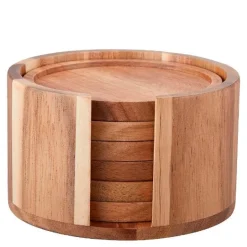 Gota glassbrikker 6 stk med holder akasie