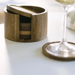 Gota glassbrikker 6 stk med holder akasie