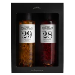 Gourmet gavesett pizza- og chiliolje