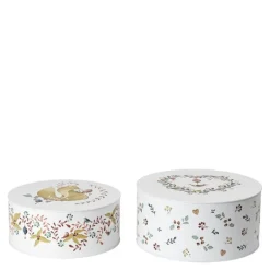 Grand Cru Cottage oppbevaringsboks 2 stk 20/22 cm hvit