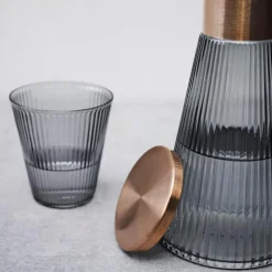 Grand Cru Nouveau lokk til vannkaraffel patinert stål