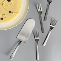 Grand Prix kakesett 5 deler matt stål