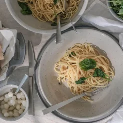 Granite White skål 6x10 cm lys grå