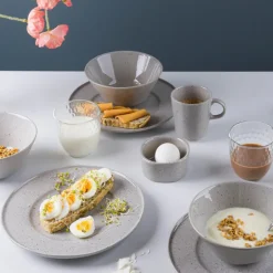 Granite White tallerken 23 cm lys grå