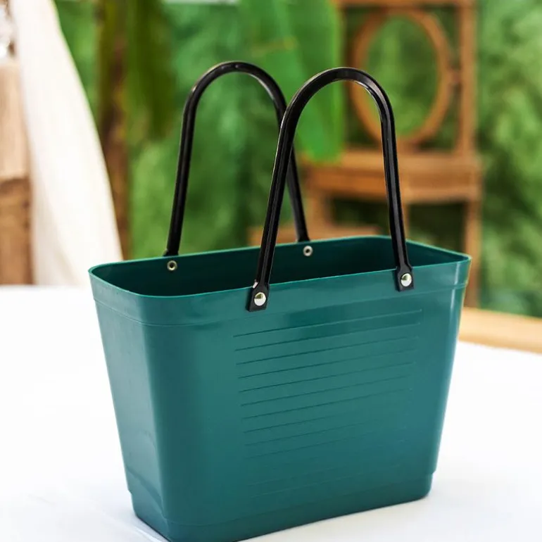 Green Plastic veske liten 7,5L mørk grøn