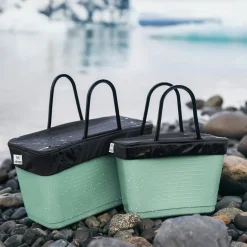 Green Plastic veske liten 7,5L olivengrønn