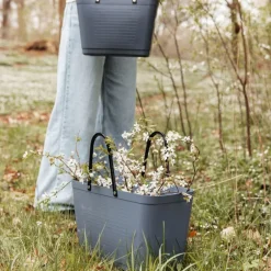 Green Plastic veske stor 15L dueblå