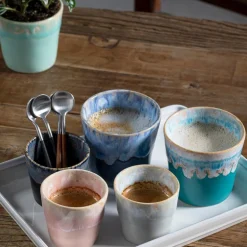 Gres espressokopp 10 cl 6,5x6 cm mint