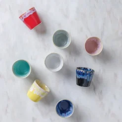 Gres espressokopp 10 cl 6,5x6 cm mint