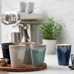 Gres krus 38 cl 9x11,5 cm blå